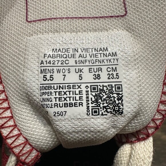 ❤️Converse Run Star Hike Platform Color Pop Sz 7 Women Shoes Sneaker Red A14272C - Picture 9 of 11